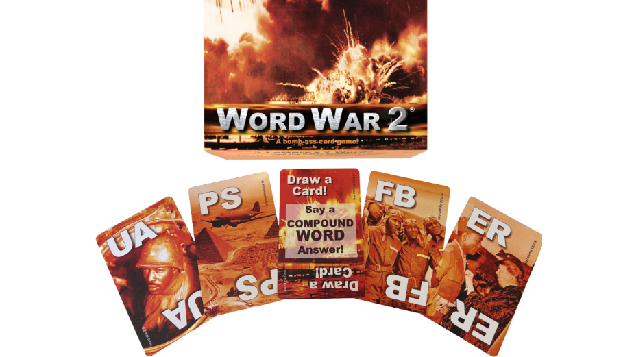 Word War 2 card game spread